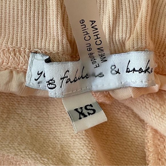 Young Fabulous & Broke Odin Peach Color High Rise Jogger Pants 35220 - Picture 12 of 14